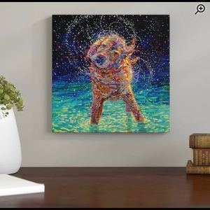 “Moonlight Swim” Wrapped canvas art print NIB